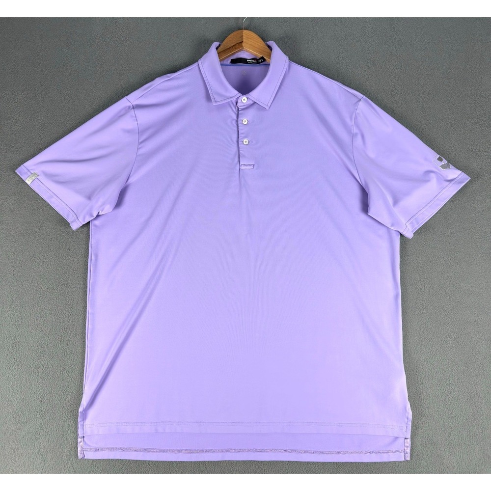 RLX Ralph Lauren Polo Shirt Mens XL Lavender Purple Ridgemoor Country Club Golf - Picture 3 of 11